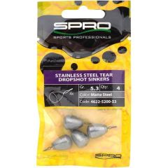 Plumbi Spro Stainless Steel Tear Dropshot Sinkers 7.2g