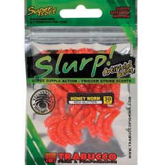 Trabucco Slurp Bait Honey Worm, culoare Red Glitter