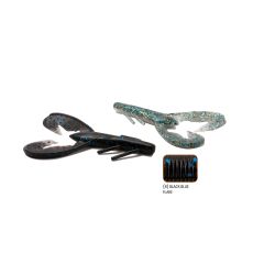 Creatura Rapture Crazy Craw 9cm, culoare Black Blue Flake