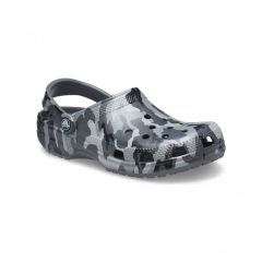 Papuci Crocs Classic Printed Camo Grey Clog, marime 41-42