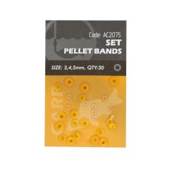 Inele siliconice Orange Pellet Bands 3, 4, 5mm 30buc