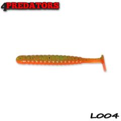 Shad 4Predators Worm Shad Laminat 8cm, culoare 004 - 6 buc/plic