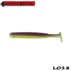 Shad 4Predators Worm Shad Laminat 8cm, culoare 018 - 6 buc/plic