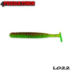 Shad 4Predators Worm Shad Laminat 8cm, culoare 022 - 6 buc/plic