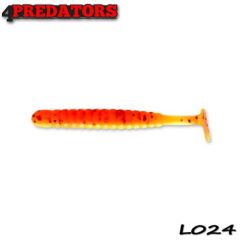 Shad 4Predators Worm Shad Laminat 8cm, culoare 024 - 6 buc/plic