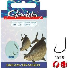 Carlige legate Gamakatsu Bream Feeder Bronze Nr.14/0.12mm