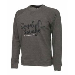 Bluza Savage Gear Simply Savage Grey, marime XL