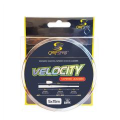 Carp Spirit Velocity Tapered Leader 0.23-0.57mm/15m