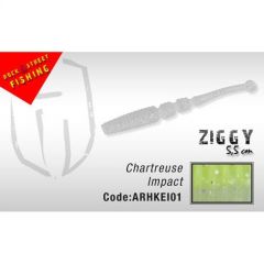 Shad Colmic Herakles Ziggy Shad 5.5cm Chartreuse Impact