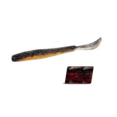 Grub Herakles Leftail Worm 12cm, culoare Fire Craw