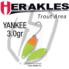 Lingura oscilanta Colmic Herakles Yankee 3g, culoare Chartreuse Orange