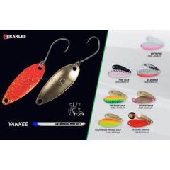 Lingura oscilanta Herakles Trout Area Yankee 3g - Electric Orange