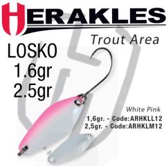 Lingura oscilanta Colmic Herakles Losko 1.6g, culoare White Pink