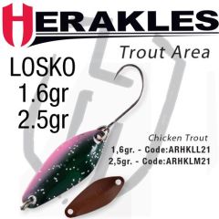 Lingura oscilanta Colmic Herakles Losko 2.5g, culoare Chicken Trout