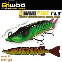 Swimbait Biwaa Swimpike SS 9" 24cm/62g, culoare Red Tiger