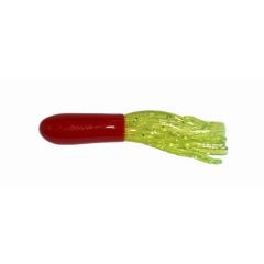 Crappie Tube Big Bite Baits Red/Chart Sparkle 1.5"