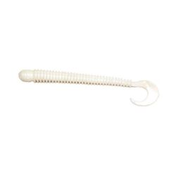 Shad Big Bite Baits Disc Worm White 4''