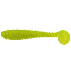 Grub Bass Assassin Lit'L Boss 9cm, culoare Chartreuse Silver Glitter