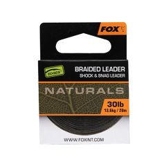 Fir textil Fox Edges Naturals Braided Leader 20m/13.6kg/30lb