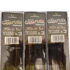 Fir inaintas Gardner Camflex Leadcore Spliced Leaders 35lb, Green