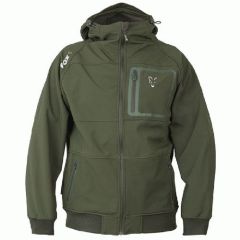 Jacheta Fox Collection Shell Hoodie Green & Silver, marime S