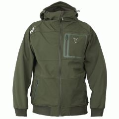 Jacheta Fox Softshell Green & Silver Shell Hoodie, marime XL
