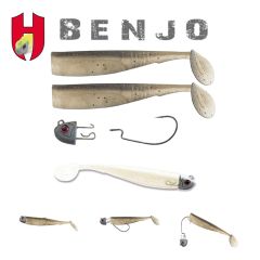 Shad Herakles Benjo 7.5cm, culoare White Silver