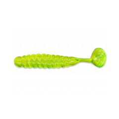 Grub Slider Crappie Panfish 3.8cm, culoare Chartreuse