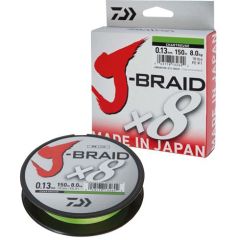 Fir textil Daiwa J-Braid Chartreuse X8 0.28mm/26.5kg/150m