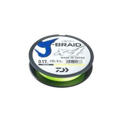 Fir textil Daiwa J-Braid 4X Yellow 0.17mm/8.4kg/135m