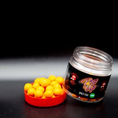 Boilies Dudi Bait Pop-Up Spicy Fish 14mm
