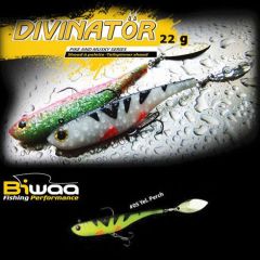 Tailspinner Shad Biwaa Divinator JR 14cm, culoare Yellow Perch