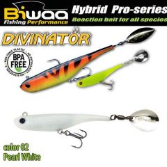 Shad Biwaa Divinator Mini 9.5cm/9g, culoare Pearl White