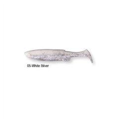 Shad Savage Gear Fat T-Tail Minnow 10.5cm, culoare White Silver