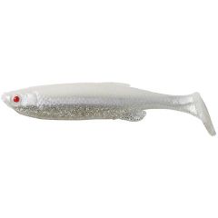 Fat T-Tail Minnow 9cm, culoare White Silver Shad Savage Gear