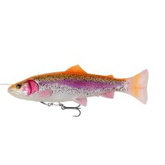 Swimbait Savage Gear 4D Line Thru Pulsetail Trout 15cm/12g, culoare Albino Trout