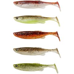 Set shad-uri Savage Gear Fat Minnow T-Tail 10.5cm/11g, culoare Clear Water Mix