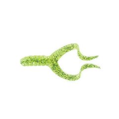 Grub Mister Twister Double Tail 10cm, culoare Glitter Green