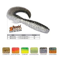 Grub Rapture Fun Tail Grub 3.3'' - Black Pumpkin