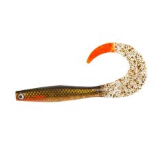 Shad Lucky John Kubira Fire Tail 23cm, culoare PG42 Gold Pepper Motor Oil