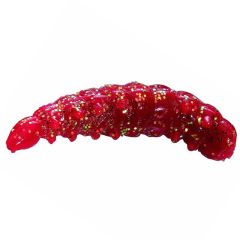 Worm Berkley PowerBait Honey Worm 3cm, culoare Red/Scales