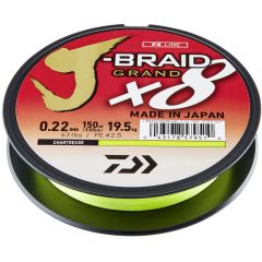 Fir textil Daiwa J-Braid Grand X8 Chartreuse 0.10mm/7kg/135m