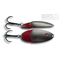 Lingura oscilanta Bertilure Lucky Red Tail Nr. 2, amprenta Patrate, culoare Nickel,  10 grame