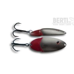 Lingura oscilanta Bertilure Lucky Red Tail Nr. 1, amprenta Patrate, culoare Nickel,  7 grame