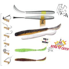 Grub Herakles Leftail Worm 12cm, culoare GP/CH