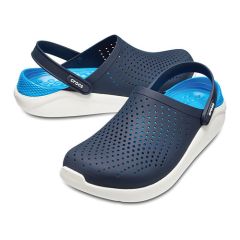 Papuci Crocs LiteRide Clog Navy White, marime M10W12