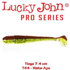 Shad Lucky John Tioga 7.4 cm, culoare Waka Ayu - 7 buc/plic