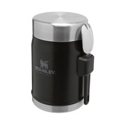 Stanley Classic Legendary Food Jar + Spork 0.4L, Matte Black Pebb