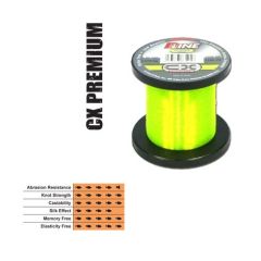 Fir fluorocarbon coated P-Line CX Premium Hi-Vis Fluorescent Green 0,20mm/5.075kg/1000m