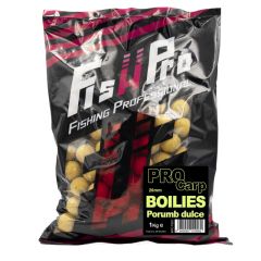 Boilies Fish Pro Carp Porumb Dulce 20mm, 1kg